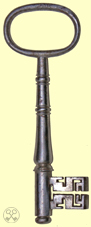 Bridgeward key, 114mm.