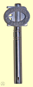 Lammellenschloss key, folded