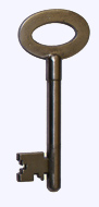 Gibbons Prison lock key c.1900