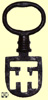 Odells French latch lifter key, 50mm