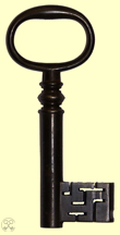 Iron box of wards key, 109mm