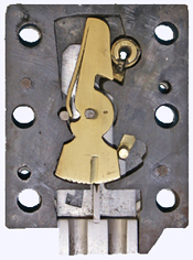 9 Lever lock with a bolt blocking device