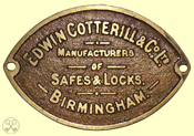 Edwin Cotterill Safes & Locks Plate