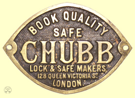 Chubb Book Quality Safe Plate