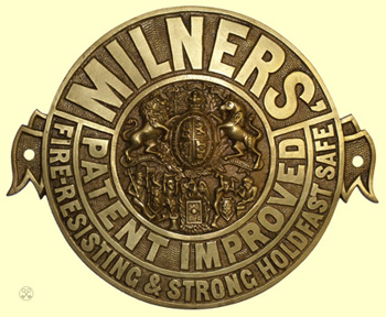 Milners' Fire Resisting Holdfast Plate