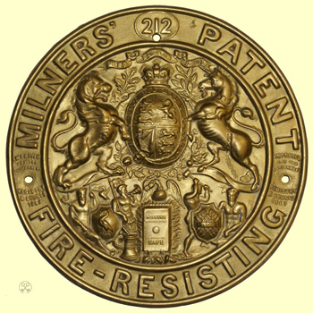 Milners' 212 Fire Resisting Plate